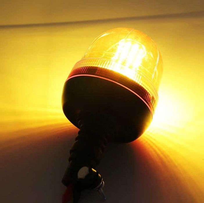 LED ЛЕД Аварийна/сигнална лампа Маяк буркан 12 / 24V – На прът