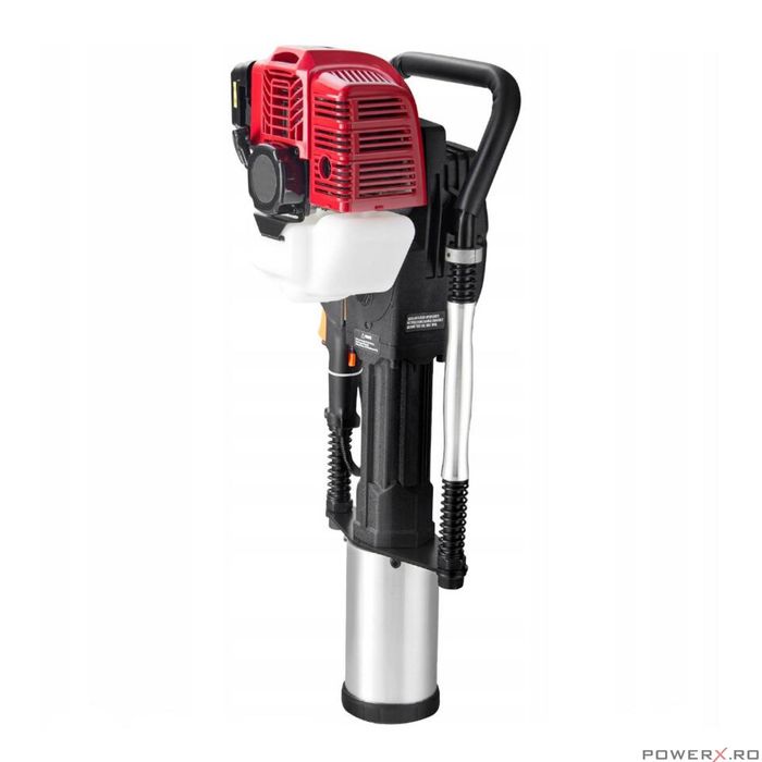 Masina batut si infip stalpi gard, pe benzina, motor in 2 timpi,