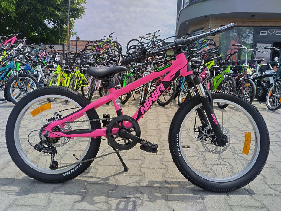 BG Алуминиев велосипед 20" NINJA розов