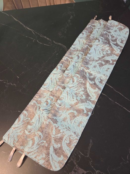 Draperii brovart superbe maro cu turcoaz