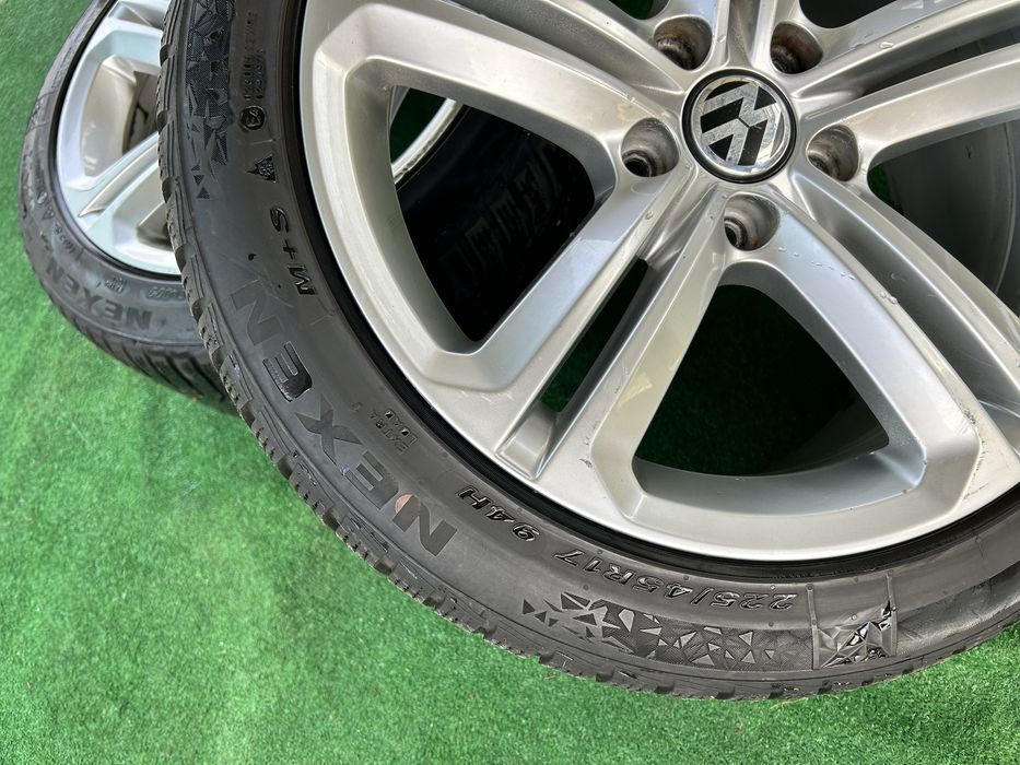 5х112 17 8j ET 41 за vw passat golf 5 6 touran tiguan skoda seat kadi с зимни гуми