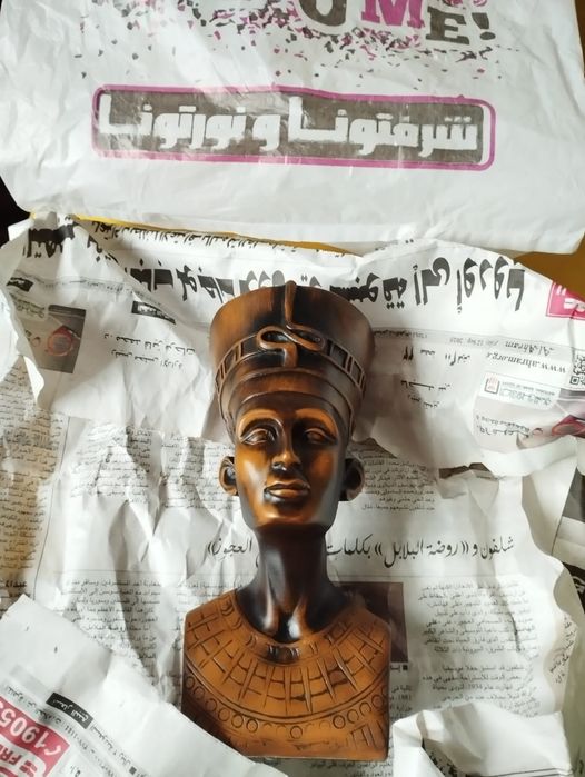 Statuetă decorativă arta egipteană Nefertiti