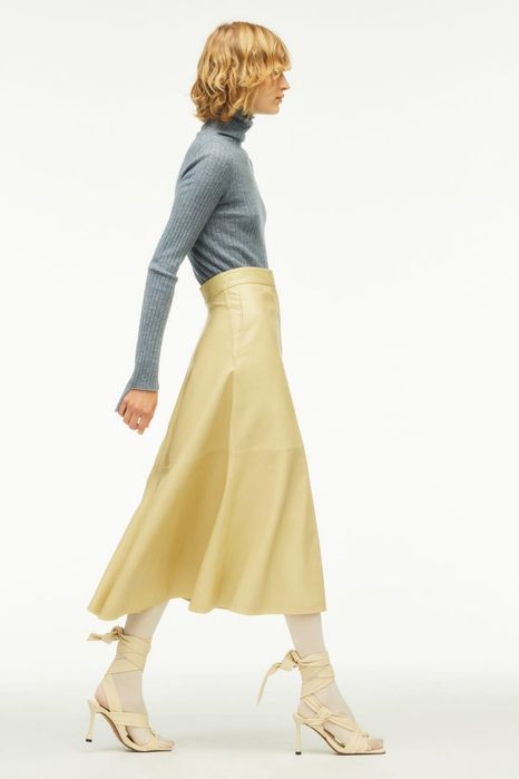 Fusta piele naturala Zara Studio