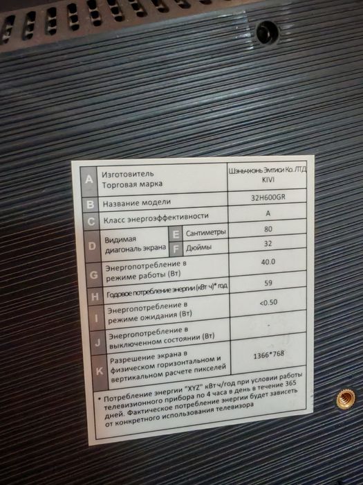 Телевизор kivi 32