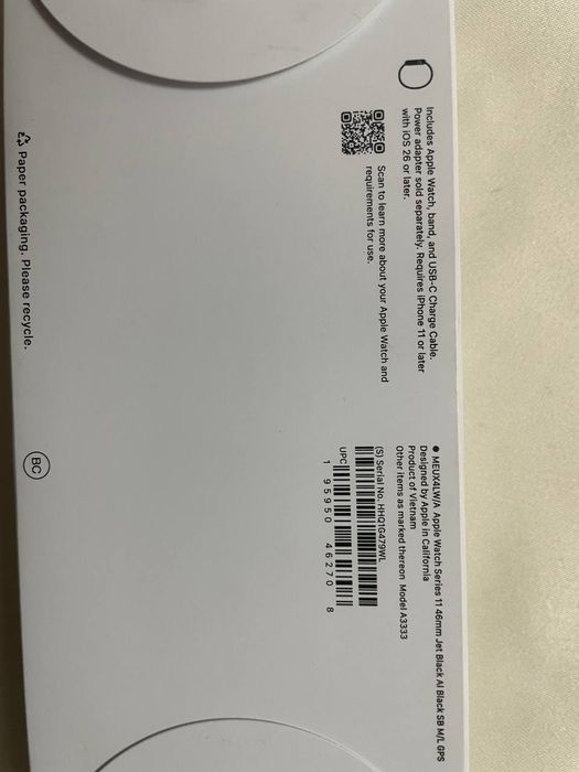 Series 11 46mm Jet Black Al Black