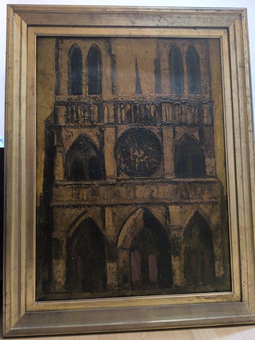 Tablou Notre Dame Paris pictat în ulei