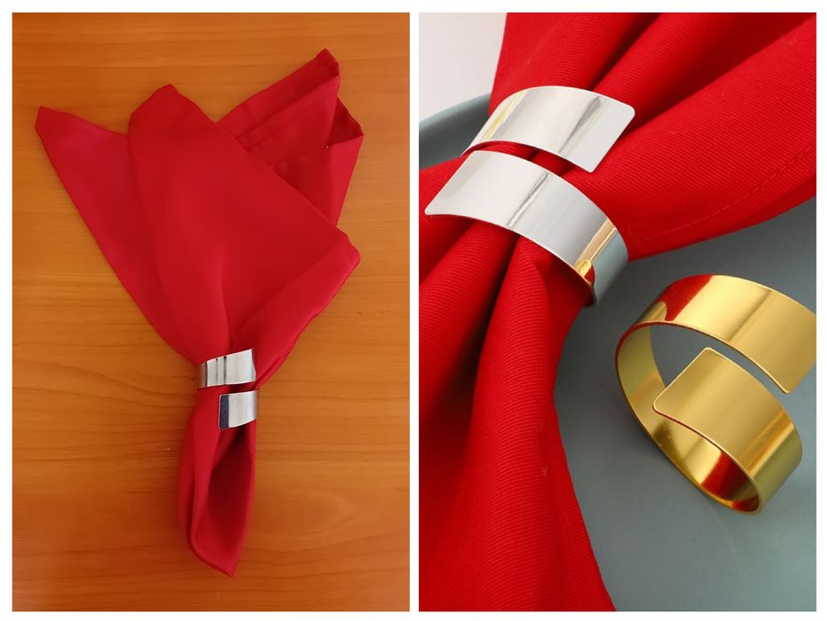 Комплект салфетки с пръстени 8 бр.