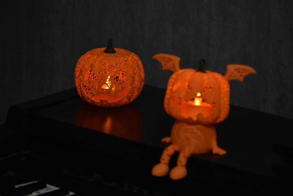 Светеща Хелоуин тиква за декорация