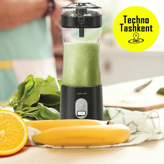 Портативная соковыжималка Green Lion, 150 Вт, 380мл, 4000мАч, 18000об.