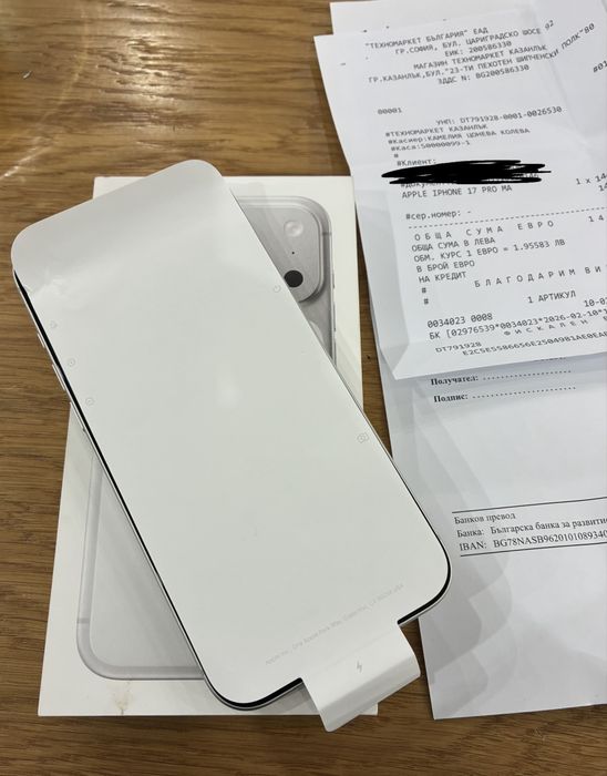 КАТО НОВ Iphone 17 Pro Max 256 Silver 24м. ГАРАНЦИЯ