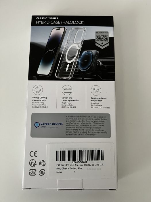 ESR Magsafe clear case iphone 15 pro