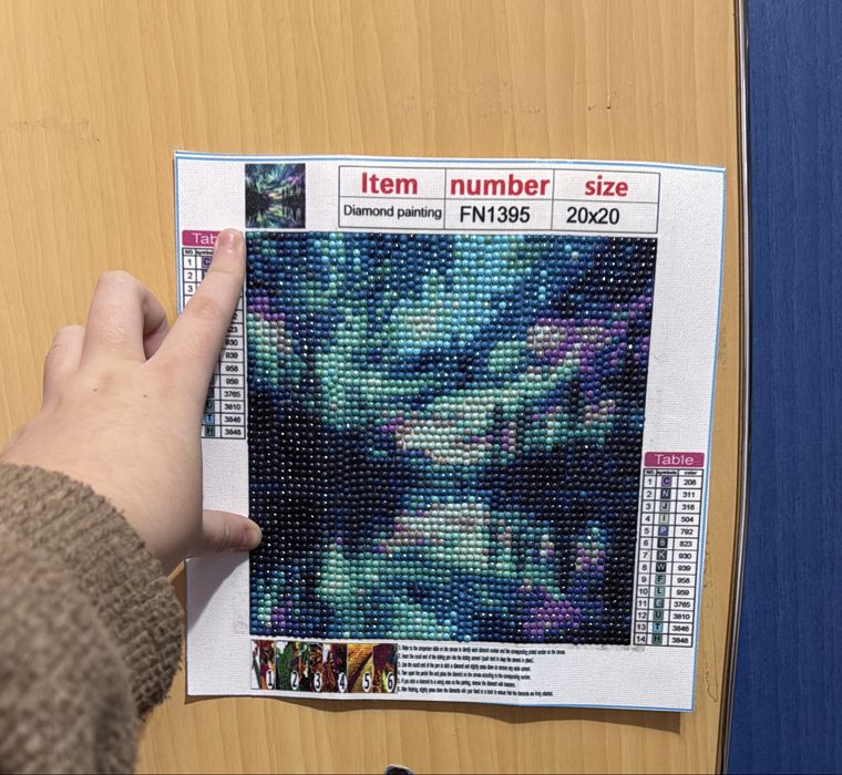 Diamond Painting Finalizat 20 x 20 cm - Mistery Forest