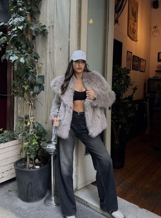 ЭкоШубка zara серая