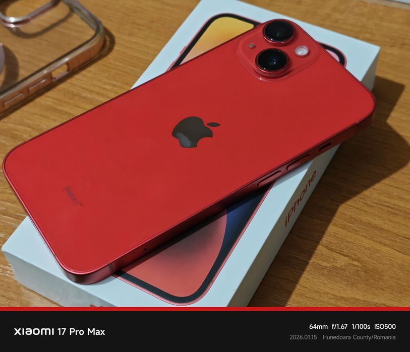 Apple iPhone 14 - 128 GB Red Product /Impecabil / Neverlock