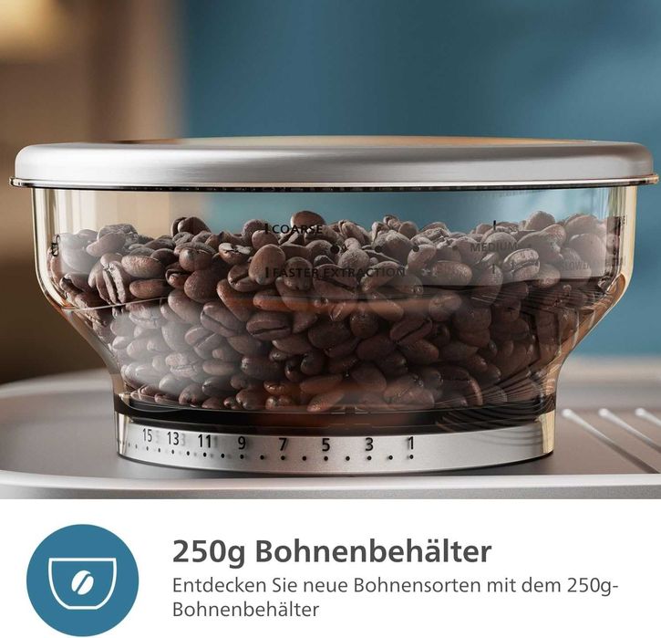 Нов 2г Гаранция Кафеавтомат Кафемашина Philips PSA3218/01, 1350W