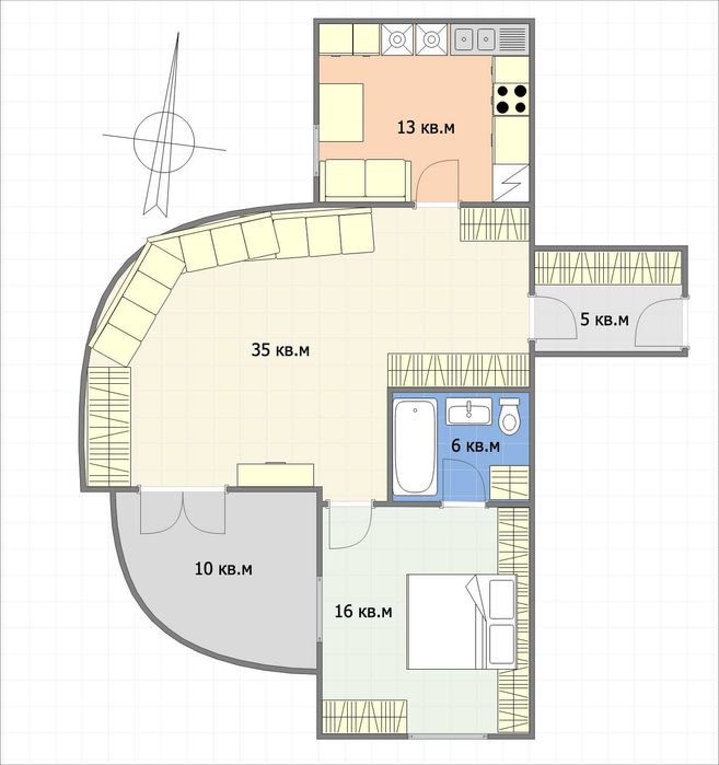 Продава се Тристаен апартамент в к.к. Св.Св. Константин и Елена - 100 кв.м за 2280 €/кв.м - Снимка #1