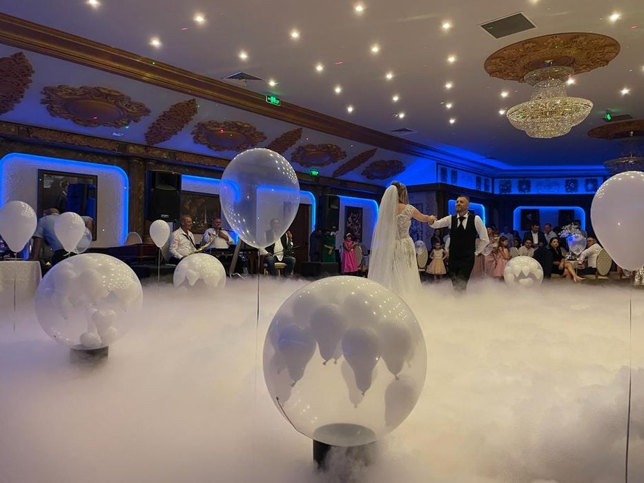 Artificii pe cer, Artificii colorate cununie, gender, Baloane explozi