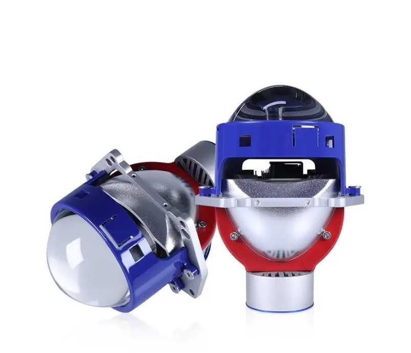 Комплект Bi-LED диодни лупи за вграждане във фарове 3"инча 500% Яркост