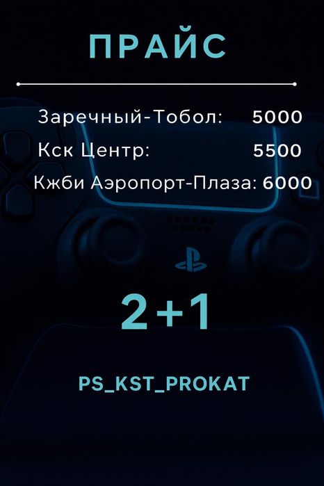ПРОКАТ ПЛЕСТЕЙШН 5, аренда ПС 5 Playstation5
