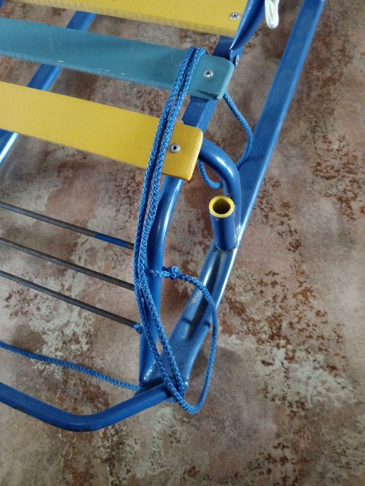 Санки детские синие