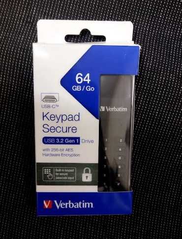 USB Flash памет Verbatim Keypad Secure 64GB, USB 3.2, AES 256-bit