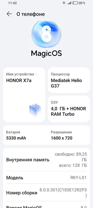 Продам honor x7a
