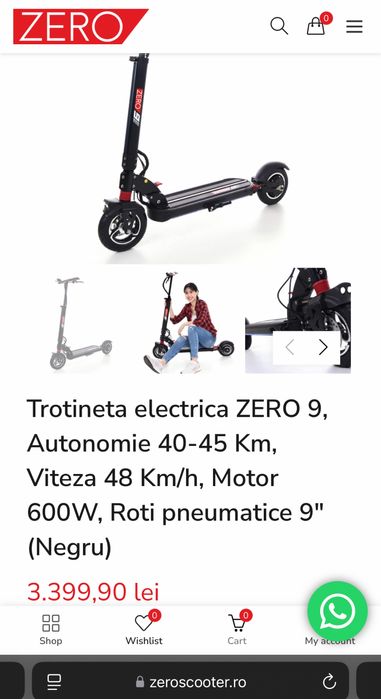 Trotineta electrica zero 9