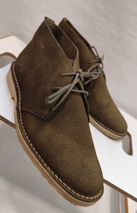 Ghete chukka 43 premium Pier One piele naturala moale verde