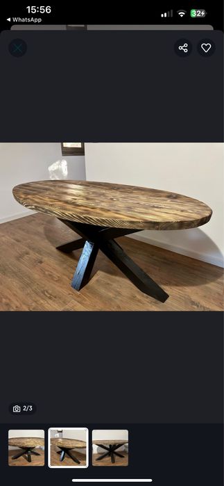 Ofer spre vanzare 2 mese din lemn masiv