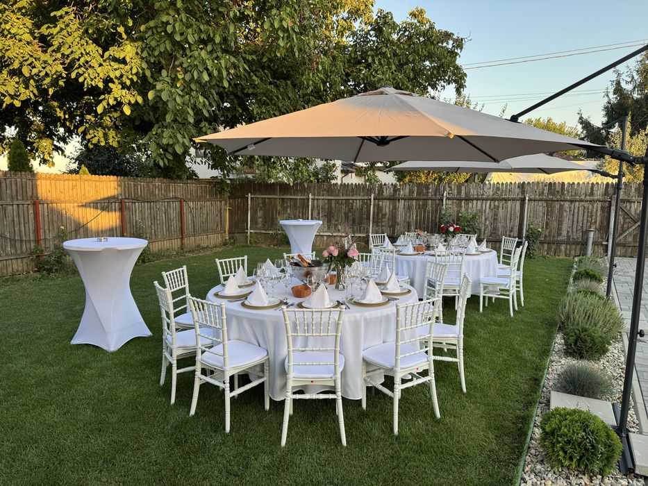 Inchiriere • Mese • Corturi • Umbrele • Scaune•