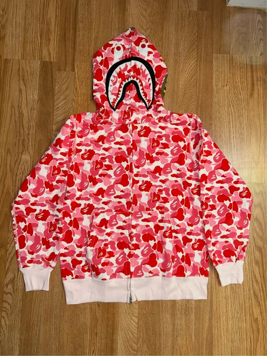 Bape pink hoodie Розово Бейп Худи