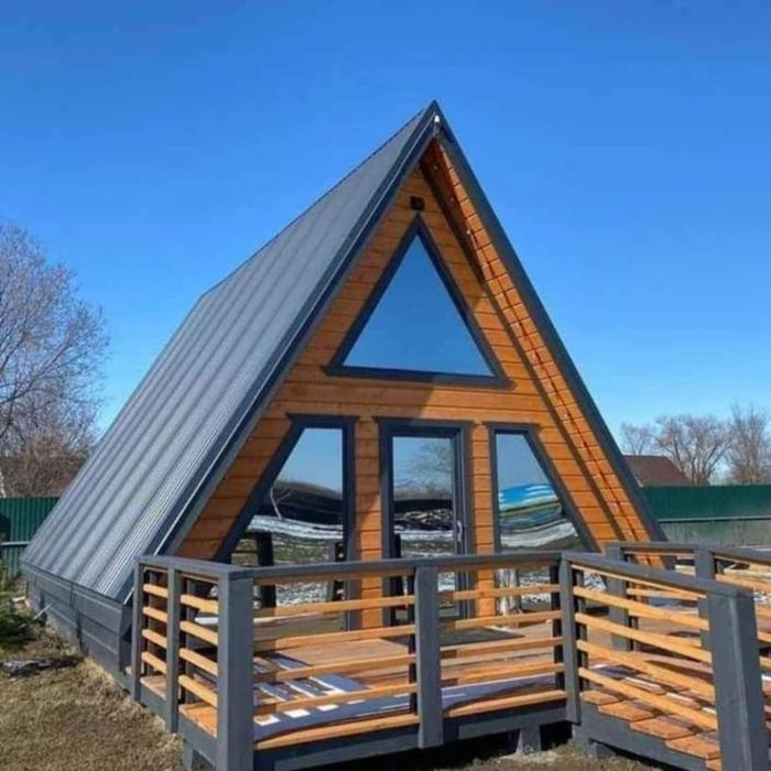 Vând cabane tip A frame