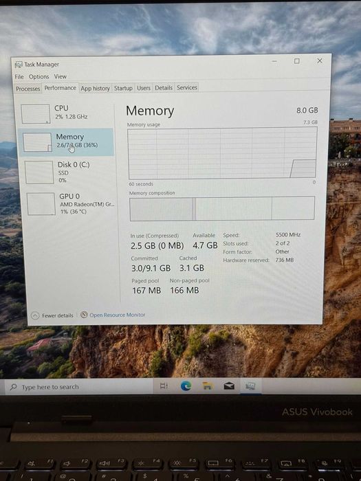 Hope Amanet P10/LAPTOP ASUS VIVOBOOK GO14/15, RYZEN 3 7320U,8