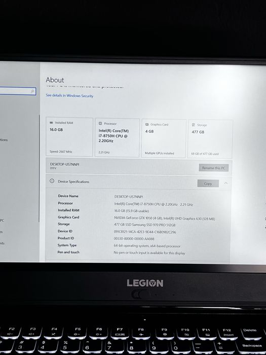 Lenivo Legion Y530-15ICH