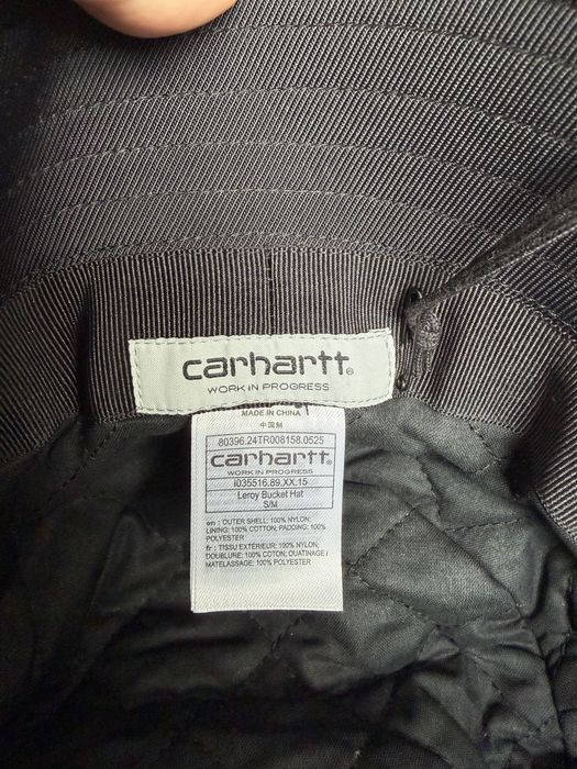 Carhartt WIP leroy bucket hat palarie neagra unisex marime S-M noua