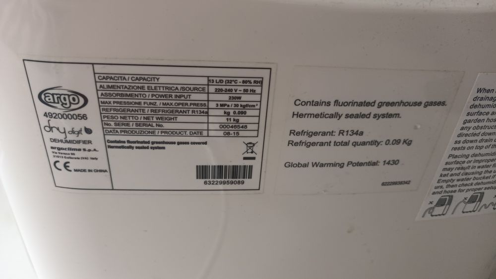 Dezumidificator Argo Dry Digit