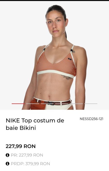 Costum de Baie Nike High Waist Bottom 2 piese
