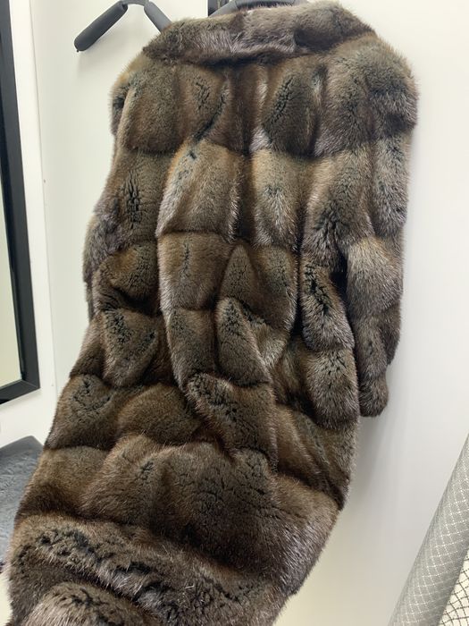 Шуба из норки горизонтальная модель «Жаклин»