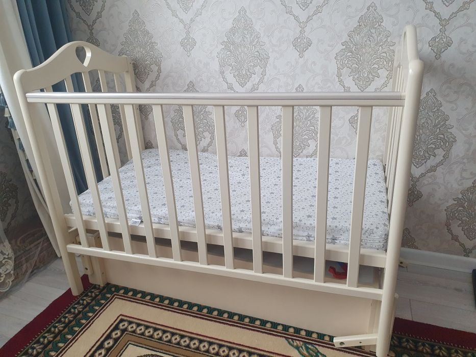 Детская кроватка Антел Каролина + матрас