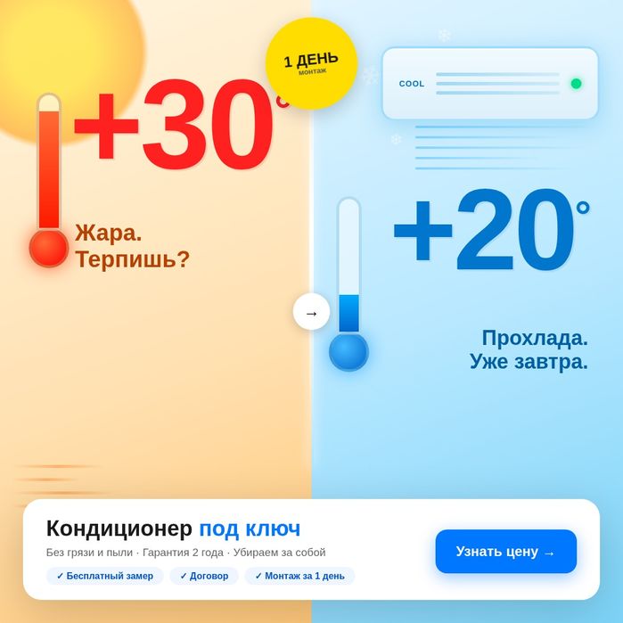 Установка кондиционеров