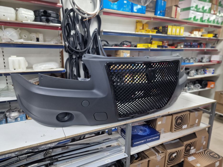 Бампер Газель Бизнес передний с решёткой Бентли