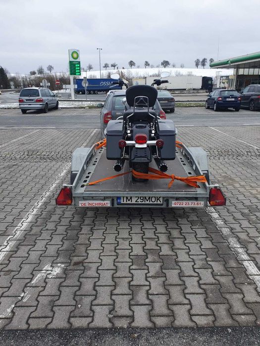 Inchiriez remorca transport motociclete 1-3poziti 50ron/zi