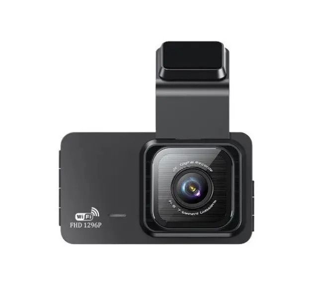 Cameră auto DVR WiFi Jingong KOS-14009 față & spate 1296P, ecran 3”