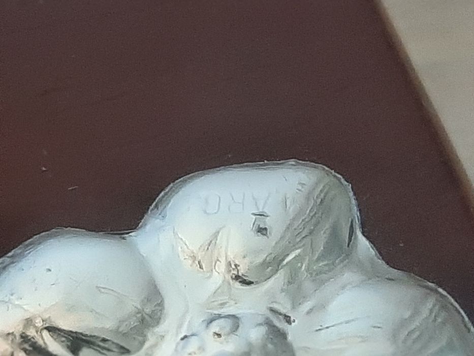 Cutie/ Casetă bijuterii din lemn masiv cu aplicație argint 925/Laminato