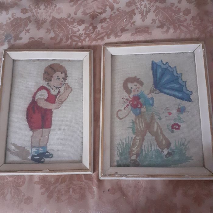 Tablou goblen și în ulei