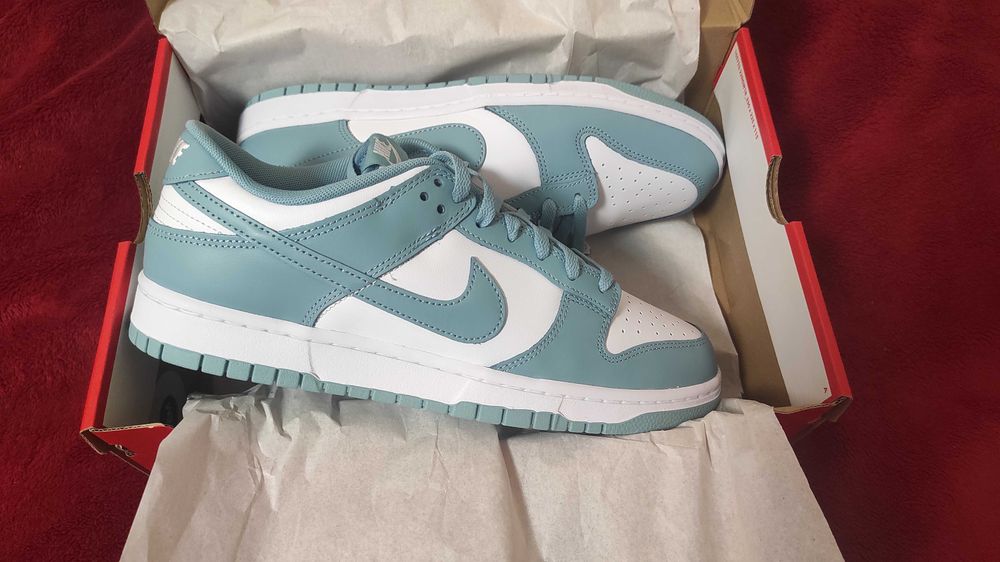 Nike Dunk Low Retro "White/Denim Turquoise"