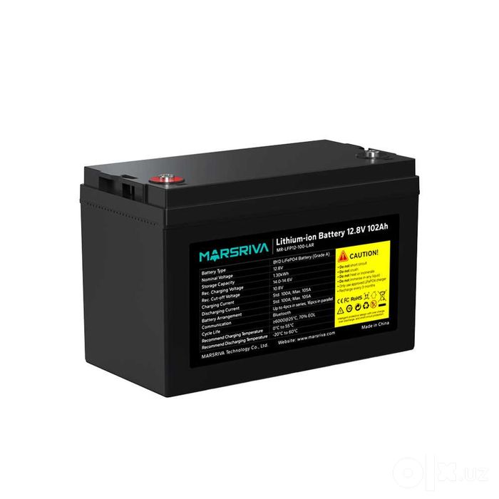 Marsriva MR-LFP12-100-LAR — аккумулятор LiFePO4 12,8 В 100 А·ч