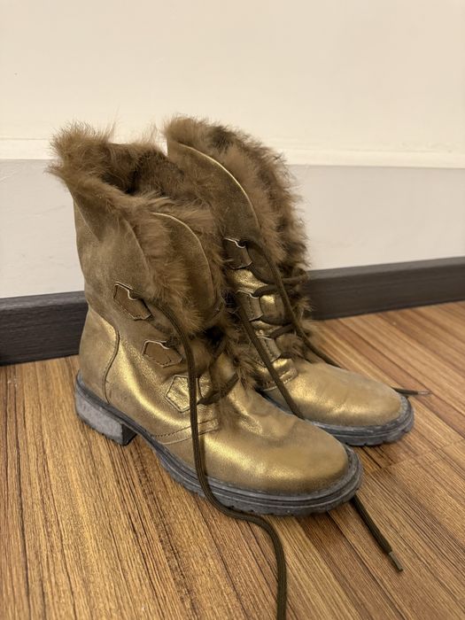 Сапоги зимние с мехом кролика