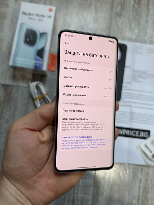 Xiaomi Redmi Note 14 Pro Plus 5G 512 GB 12+12 GB Ram - 99 % Гаранционен