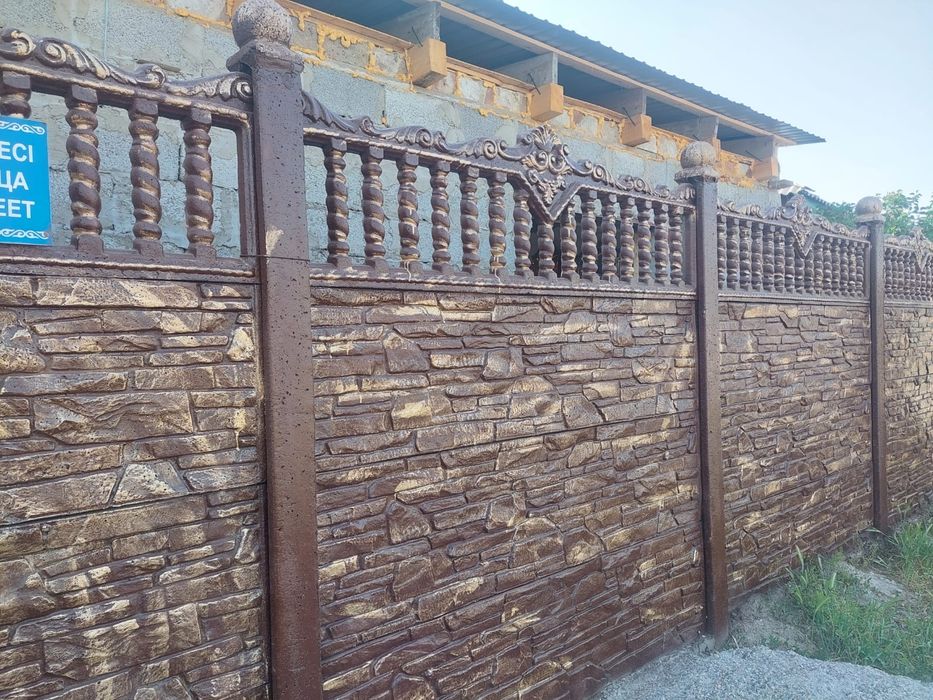 Евро заборы из бетона.